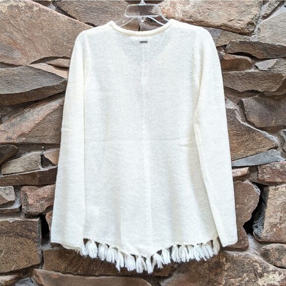 NWT PRANA Shelby Poncho Knit Top Cream L - Picture 5 of 9